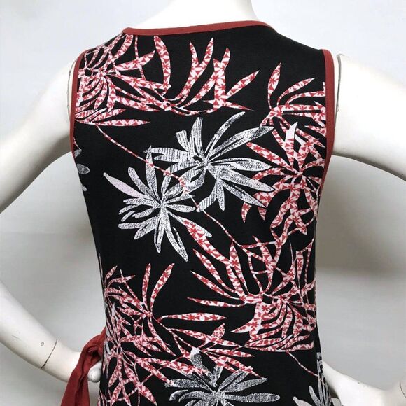 ANTHROPOLOGIE Tropical Print Stretch Wrap Dress S - Picture 9 of 11